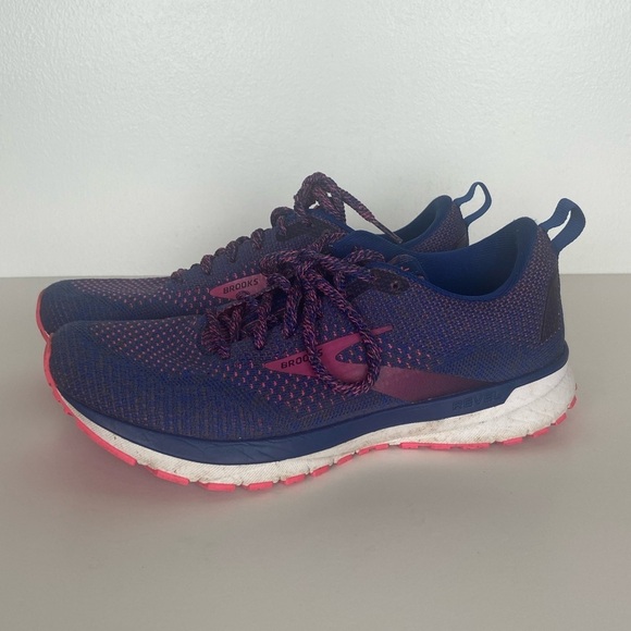 Brooks Revel Women's Running Shoes Size 8 B Blue Pink Lightweight 1203371B475 - Picture 3 of 10